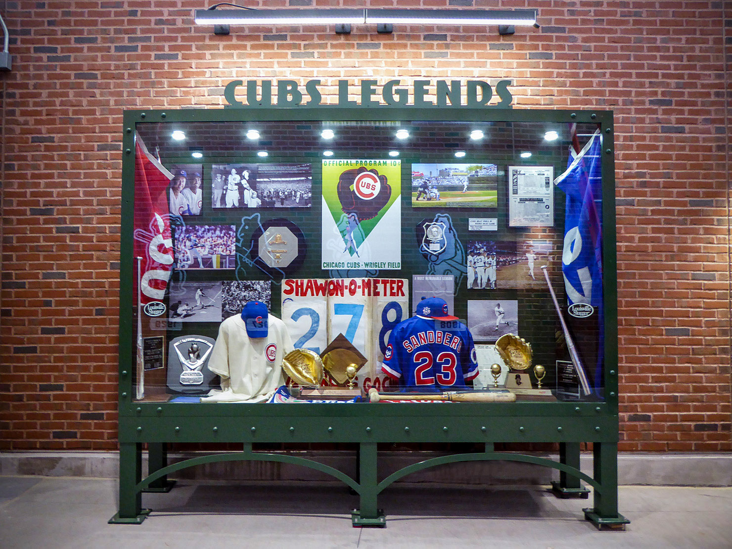 The Cubs — with no fans in the Wrigley Field bleachers — fill the space  with advertising signage